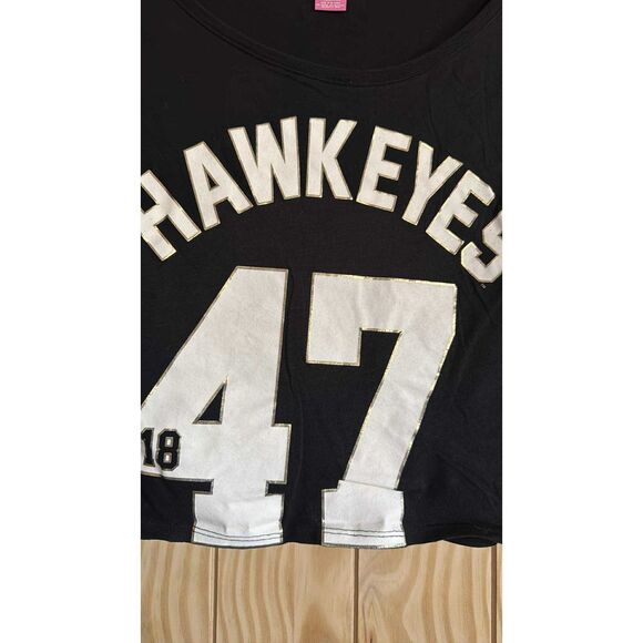 Pink Victoria's Secret Iowa Hawkeyes 47 Medium Mid Length - Picture 6 of 6